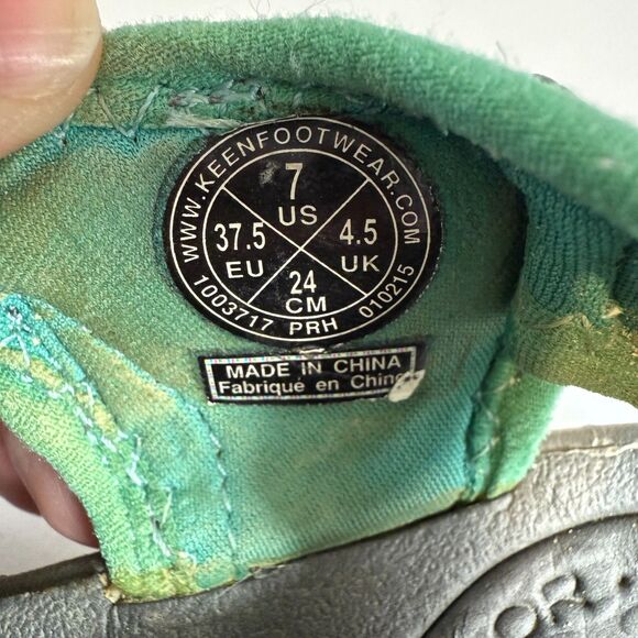 Keen Women's Whisper Waterproof Outdoor Hiking Sandals Gray Green Size 7 - Picture 9 of 9